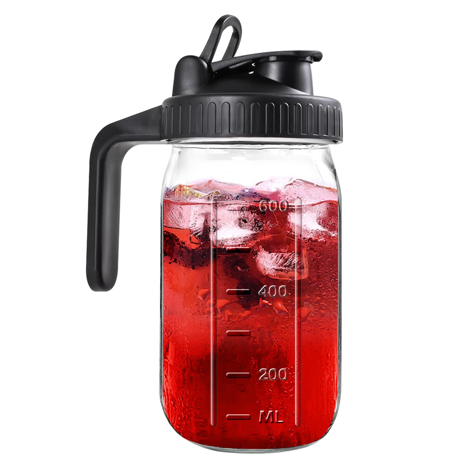 Amazon.com: Mason Jar Pitcher, 32 OZ Glass Pitcher with Lid